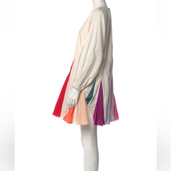 RHODE White Multi- Coloured Panelled Ella Dress M - Picture 7 of 17